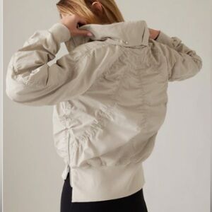 (New) Athleta Jetset Bomber Jacket, Women's XL, Water & Wind Resistant